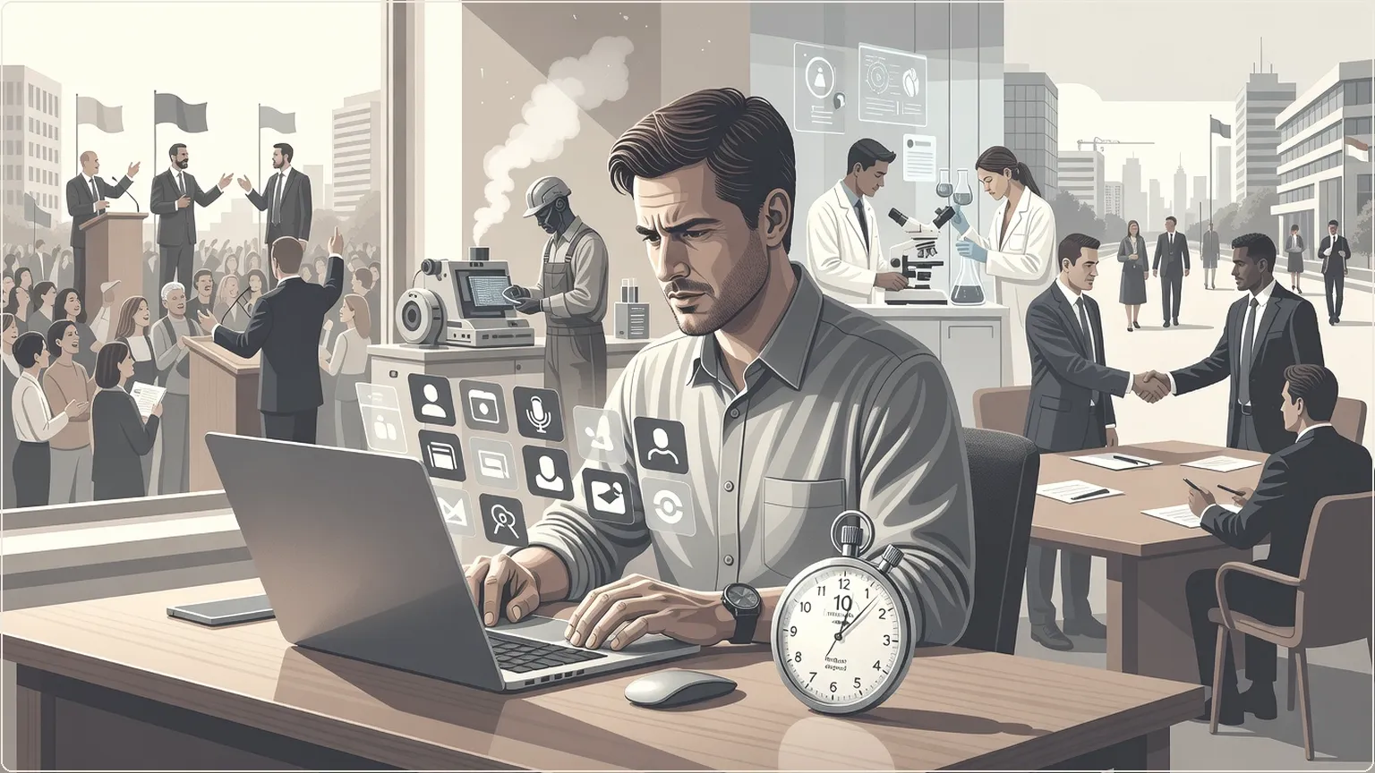 Developer swiftly assembling voice AI agent on laptop in 10 minutes